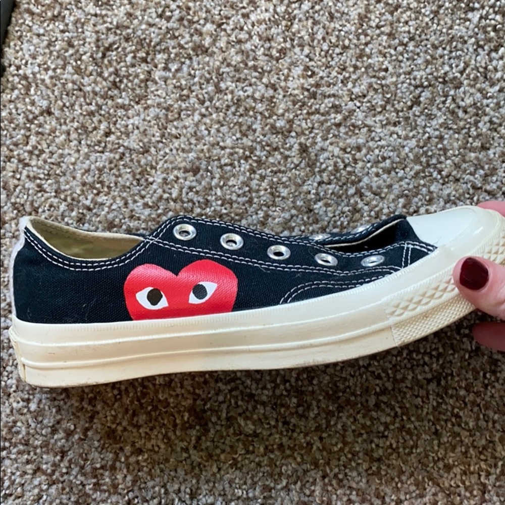 Comme de garcon low tops WORN ONCE.